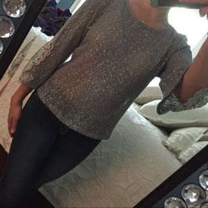 Daytrip silver bell sleeve sweater